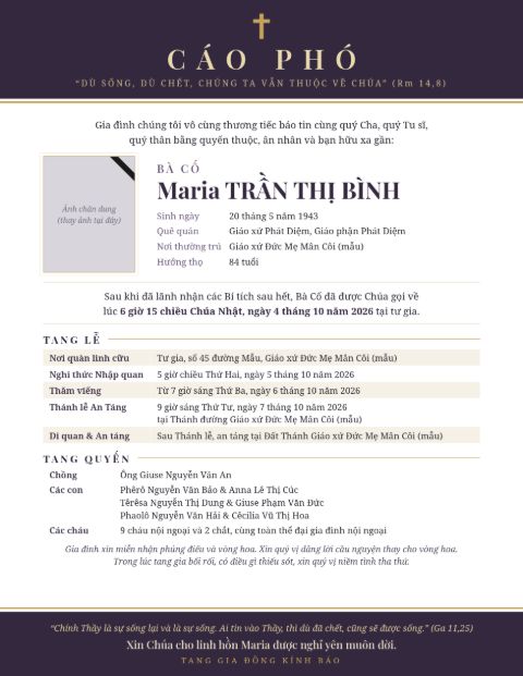 Mẫu 4 Trang trọng